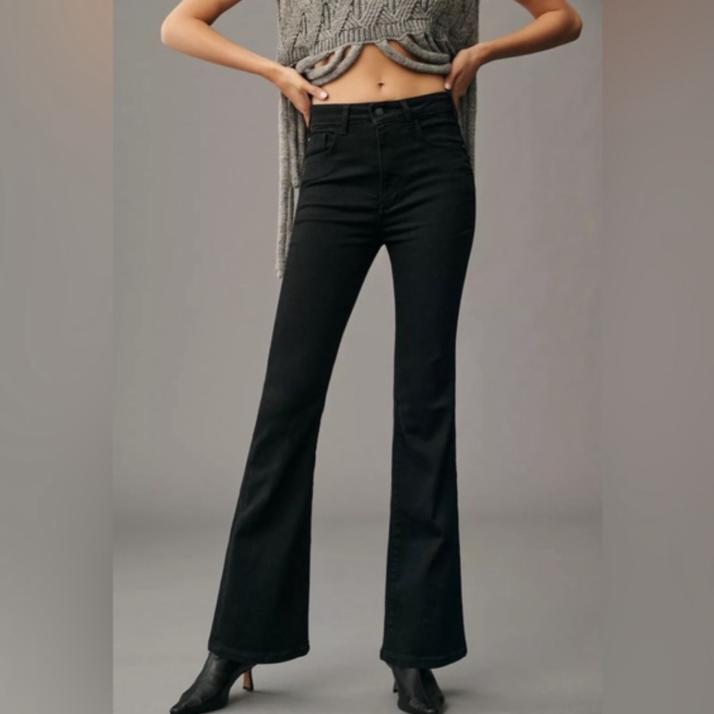 Pilcro The Icon High Rise Flare Jeans | Black | Size 26 | Nwt